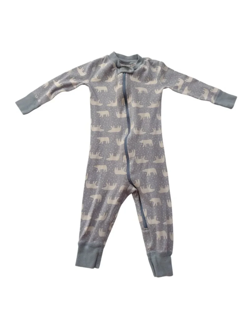Lot of 2 Hanna Andersson Boys Pajamas 12-18M Holiday Christmas Polar Bear Pjs